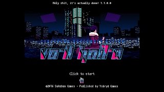 VA11 HALLA  Cyberpunk Bartender Action Intro  4K [upl. by Aderf]