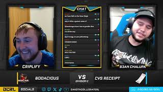 DCRL WEEK 1 SEASON 5  DIV C  CVS RECIEPT vs BODACIOUS [upl. by Schroer]