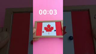 Amazing CANADA 🇨🇦 Cardboard Pinball Puzzle Gameplay canada [upl. by Dlared438]