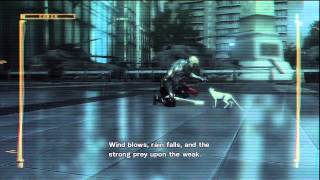 Metal Gear Rising Revengeance  R03 Mile High Monsoon Speech Jetstream Sam Cyborg Cat Scene PS3 [upl. by Haeluj]