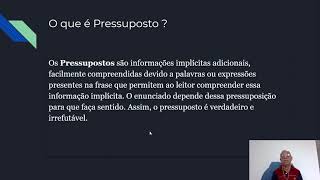 Aula de Português Homônimo e Parônimo Pressupostos e Subentendidos [upl. by Amliv]