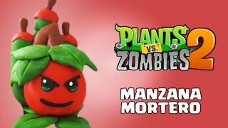 PLANTS VS ZOMBIES 2 MANZANA MORTERO EN ✓ PORCELANA ✓ PLASTILINA ✓ POLYMER CLAY [upl. by Hill819]