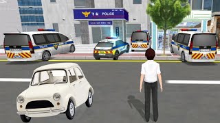 All Police Officer Cars Washing Then Parking in Gas Station 3D Driving Class 2024 ⛽️🚔🚔 modern videos [upl. by Blancha]