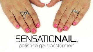 Transform Any Nail Polish to Gel  SensatioNail Polish to Gel Transformer [upl. by Yeslek]