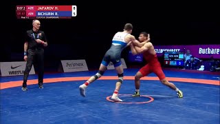 H JAFAROV AZE vs R BICHURIN RUS  GOLD 67  European championships 2024 [upl. by Fatimah]