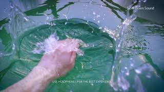 Water splash speed down sound Slowed down audio and slow motion video [upl. by Shannen]