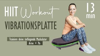 WORKOUT MIT VIBRATIONSPLATTE  Trainiere deine tiefliegende Muskulatur  Arme  Po  Katja Seifried [upl. by Aminta]