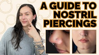 A Guide to Nostril Piercings Pain Aftercare and Jewelry piercings bodypiercing nosepiercing [upl. by Rosabella817]