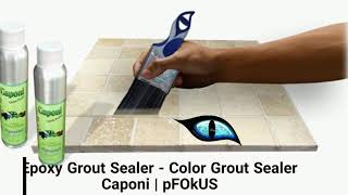 Epoxy grout sealer  Caponi  pFOkUS [upl. by Novyart]