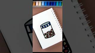 💊💊 How to draw Capsule Bottle  ❤️ Capsule Bottle Easy Drawing and Sketch Idea capsule drawing [upl. by Tillie]