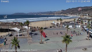 Pismo Beach Webcam  805 Webcams  Vespera Hotel [upl. by Ashti]