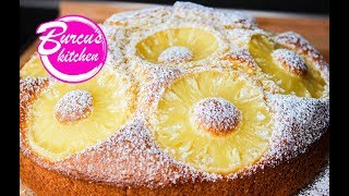 Kokos  Ananas  Kuchen Rezept  Pineapple Cake Recipe [upl. by Yelrah]