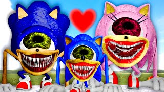 NEW FAMILY SHIN SONIC EYX SONIC TAPES FAMILY in Garrys Mod [upl. by Aiyotal]