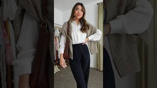 Outfits for you week 🤗 workwear outfitideas lookbook falloutfits [upl. by Alaunnoif943]