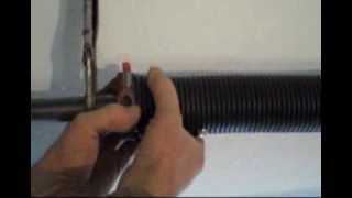 Garage door spring trick [upl. by Marrilee]