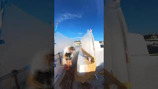 Deck maintenance with IGadventureswithbrad yachtieworld yachtie [upl. by Eidorb662]