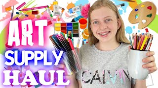 A Day in My Life HUGE Art Supply Haul Vlog [upl. by Remo452]