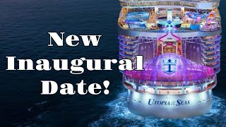 New Utopia of the Seas Inaugural Sailing Date [upl. by Tana]