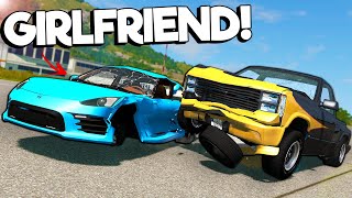 I Tried to Teach My Girlfriend How to Play BEAMNG  BeamNG Multiplayer Mod Crashes amp Police Chases [upl. by Anigue]