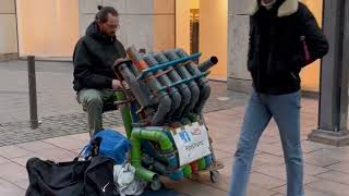 Saarbrücken 🇩🇪 Street Performance  Street Pipe Drummer [upl. by Nivlak]