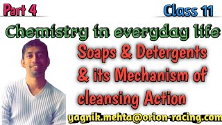 chemistry in every day life part 4  soaps and detergents  cleansing action  Hard and soft water [upl. by Nahsar]