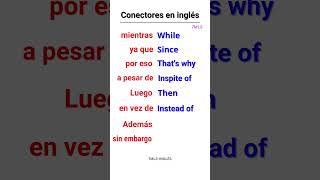 Conectores en inglés aprenderingles [upl. by Onida810]