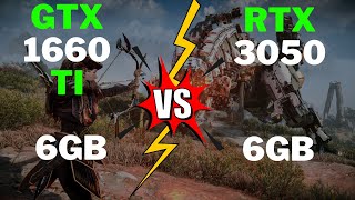 RTX 3050 6GB vs GTX 1660 TI – Teste em 11 jogos [upl. by Sheila]