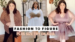 Fashion To Figure Plus Size Try On Haul  Trendy Fashion Forward Plus Sizes [upl. by Aicirtam]