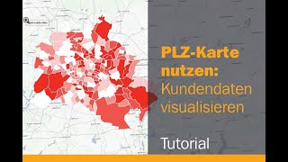 PLZKarten nutzen  Beispiel Kundendaten darstellen in QGIS Tutorial [upl. by Shanie]