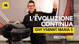 GIVI MAXIA 5 Ecco il nuovo bauletto da 58 litri top di gamma  Recensito [upl. by Wappes]