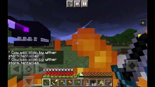 me defending the wither storm in minecraft with avaritia addon [upl. by Niarda673]