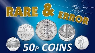 Rare and error 50p coins in circulation Could they be worth £££ [upl. by Gredel]