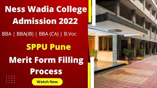 Ness Wadia College Admission 2022  SPPU Pune Admission 2022 [upl. by Yole]