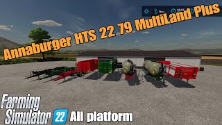 ANNABURGER HTS 2279 MultiLand Plus FS22 mod for all platforms [upl. by Aninat659]