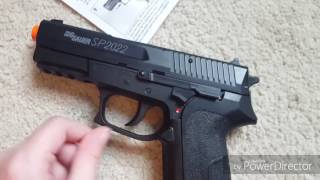 Airsoft sig sauer sp2022 review co2 powered pistol [upl. by Quent]