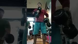 KUYA GYM LOVER never give up Crossbody hammer curlyoutube Short foryou [upl. by Urbain]