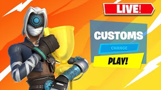 🔴 CHAPTER 5 FORTNITE CUSTOMS SCRIMS LIVE PRIZES 🎁 CUSTOM MATCHMAKING SEASON 1 [upl. by Ognimod]