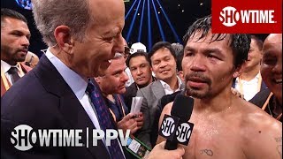 Pacquiao vs Broner PostFight Interviews  SHOWTIME PPV [upl. by Erdrich558]