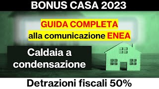 Bonus Casa 50  Caldaia [upl. by Airt193]