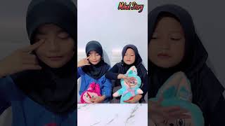 FEBY amp KAYLA MIMPI SERAM SAAT TIDUR BARENG BONEKA LABUBU😴😱trending comedy humor funny shorts [upl. by Eigger45]