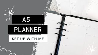 A5 PLANNER SET UP CLOTH amp PAPER  May Subscription [upl. by Erv564]