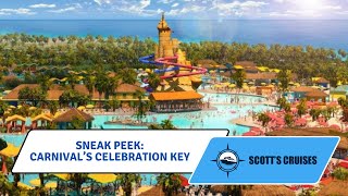 Sneak Peek at Carnival Cruise Lines Celebration Key  Coming 2025 [upl. by Riesman]