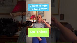 Treat upper cervical dizziness with this exercise stretch the sub occipital muscles neckpain [upl. by Kuska554]