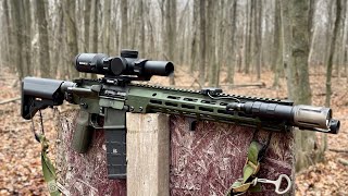 First look at the Brownells Mpo 16 lpvo with the donuts reticle [upl. by Dunn958]