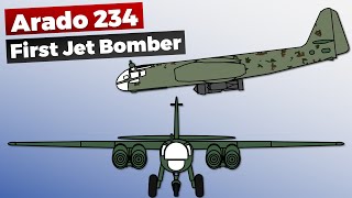 Arado Ar 234  First Jet Bomber and Variants [upl. by Eiroj753]