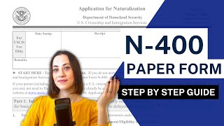 N400 GUIDE  Paper Filing Application for Naturalization immigration uscis [upl. by Asilegna521]