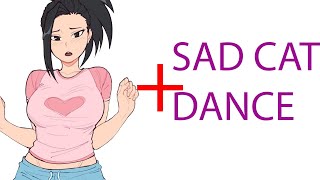 SAD CAT DANCE  Momo Yaoyorozu SAD CAT DANCE MEME MY HERO ACADEMIA SEASON 6 [upl. by Aneekahs]