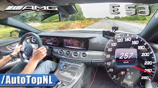 MERCEDES AMG E Class Coupe E53 TOP SPEED on AUTOBAHN No Speed Limit by AutoTopNL [upl. by Morel]