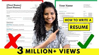 How to Write a Resume  For Freshers amp Experienced People StepbyStep Tutorial [upl. by Alo]