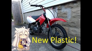 Honda XR70 Gets CRF70 Plastic [upl. by Rabelais]